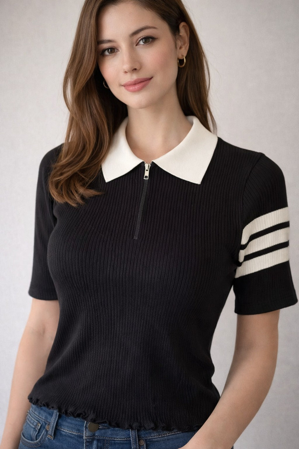 Blusa en hilo con cuello