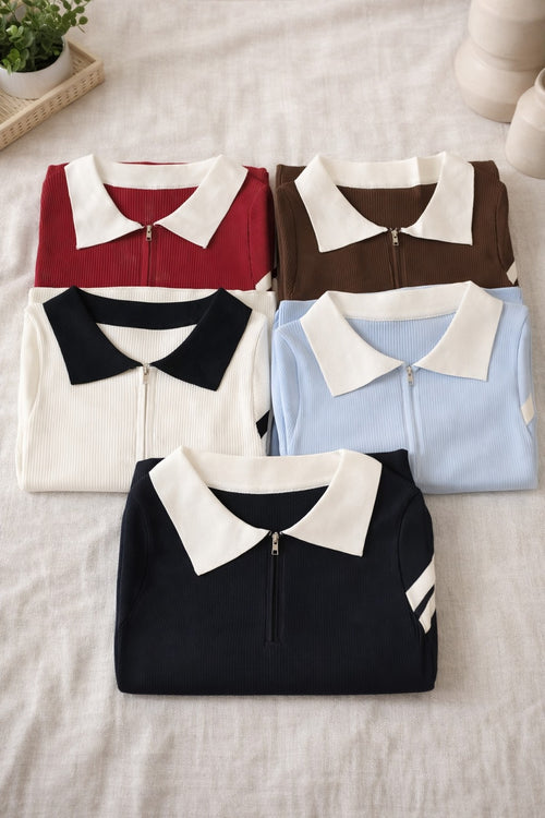 Blusa en hilo con cuello